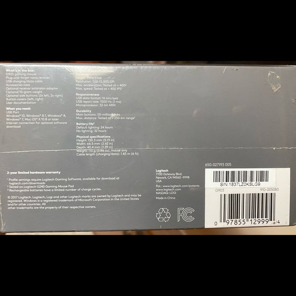 G903 LIGHTSPEED Wireles GAming Mouse - Picture 3 of 3